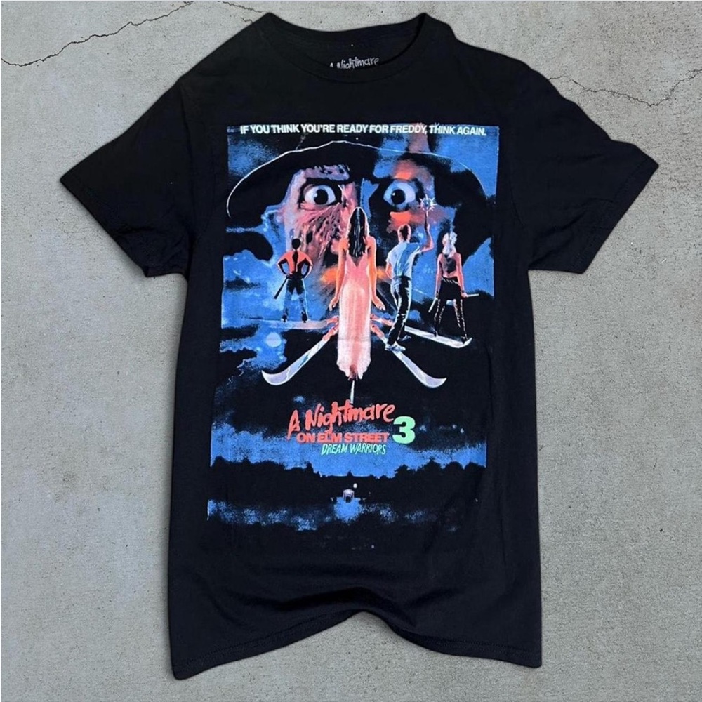 A Nightmare on Elm Street Black Graphic T-Shirt